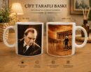 Atatürk ve Anıtkabir Porselen Kupa Bardağı - 300 ml